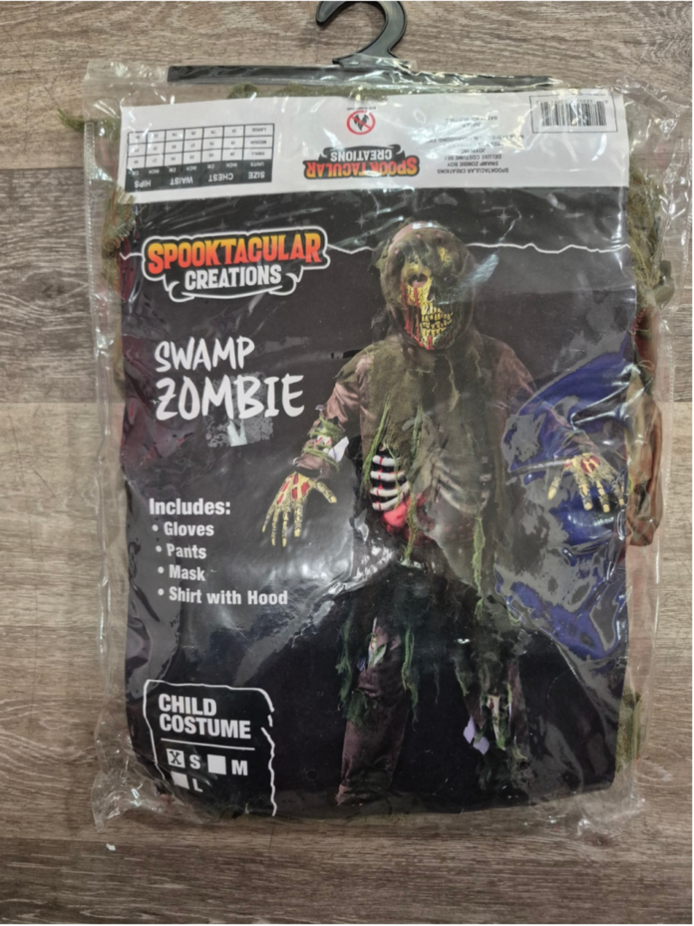 Spooktacular Creations Swamp Zombie Costume sz Sm 5/7 Green Brown